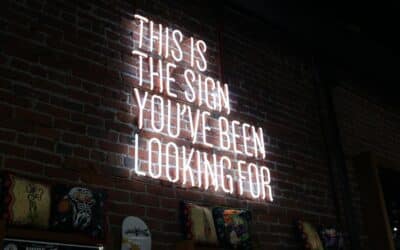 Sign, sign, everywhere a sign…